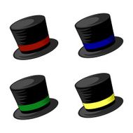 Top Hats vector