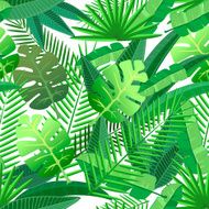 tropical leaves seamless pattern N2