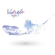 beautiful delicate feather painted in watercolor N6