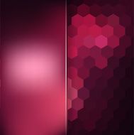 abstract background consisting of hexagons and matt glass N11