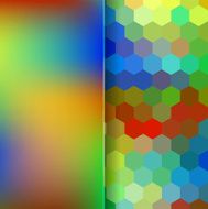 abstract background consisting of hexagons and matt glass N13