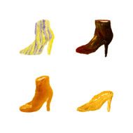 shoes drawing - ankle boots