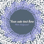 Invitation vintage card with floral pattern N6