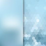 abstract background consisting of hexagons and matt glass N16