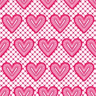 Lace seamless pattern with hearts Vector illustration N3