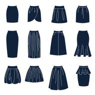 Different types of women skirts