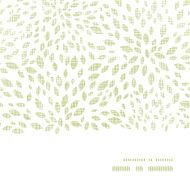 Vector green leaves explosion textile texture horizontal frame seamless pattern