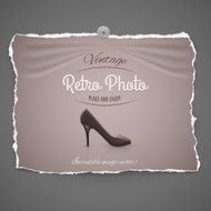 female shoe on background