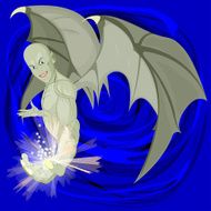 Evil winged demon