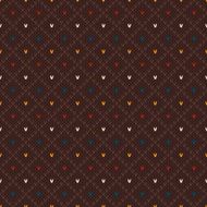 Vintage Knitted Seamless Pattern in Fair Isle style Hipster Sweater
