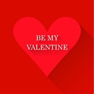 bright heart for use in design valentines day greeting card