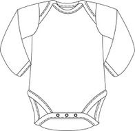 Long Sleeve Sleepsuit Template