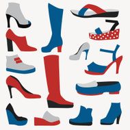 Color Icons - Shoes Illustration