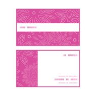 Vector pink abstract flowers texture horizontal stripe frame pattern business