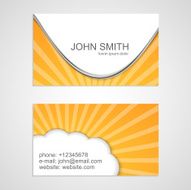 Vector creative business cards N3