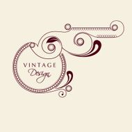 Beautiful vintage floral design