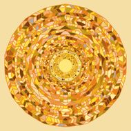 hand-drawing abstract geometric ornamental vector background
