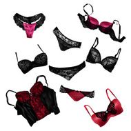 Bra and panties collection Vector set