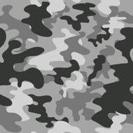 Seamless square camouflage pattern grey