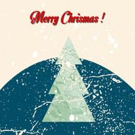 Merry Christmas grunge tree background