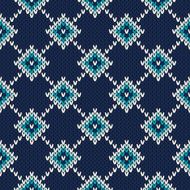 Seamless Knitted Pattern Festive and Fashionable Sweater Design