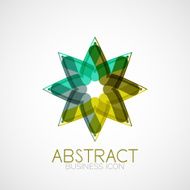 Symmetric abstract geometric shape N178