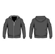 Men s hoodie shirts template front and back