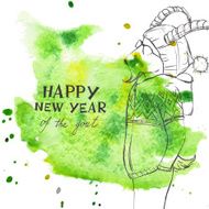Greeting Card for Christmas and New Year