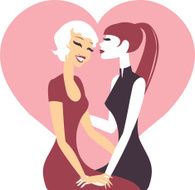 Lesbian couple in love N2