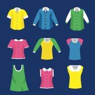 isolate of cloth vector image