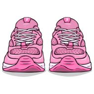 Vector Cartoon Running Shoes