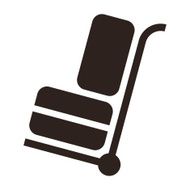 Hand cart with luggage