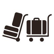 Baggage cart - travel icons