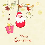 Merry Christmas celebration greeting card