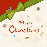 Greeting card design for Merry Christmas celebration N2