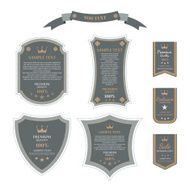 Vintage labels set vector
