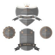 Vintage labels set vector N2