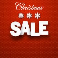 Paper christmas sale sign