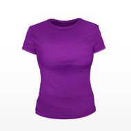 blank women T-shirt in purple