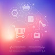 fashion infographic with unfocused background N62