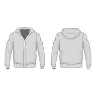 Men&#039;s hoodie shirts template Front and back views Vector