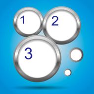 Round labels with numbers