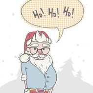 Merry Christmas background with Santa N3