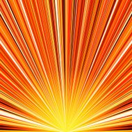 Abstract orange and yellow striped burst background