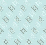 seamless pattern vintage camera vector eps10 N4