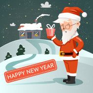 Santa Claus with gift N2