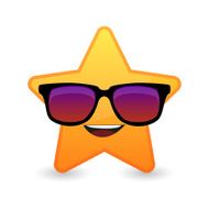 cute star avatar wearing glasses