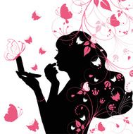 Beauty woman with butterfly N5