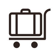 Baggage cart - travel icon