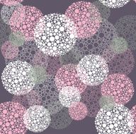Abstract seamless polka dot circles pattern